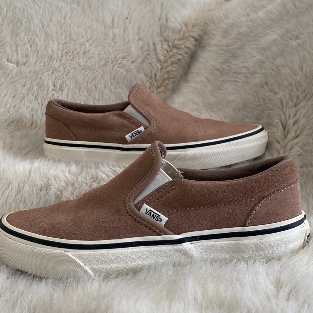 Vans - Brown suede slip on